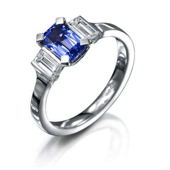 Blue Tourmaline And Diamond Ring - Kathryn King | Designer Jewellery