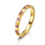 Pink sapphire ring