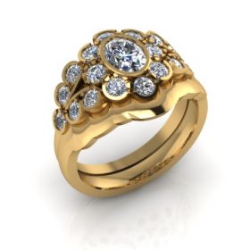 Engagement and fitted Wedding Ring